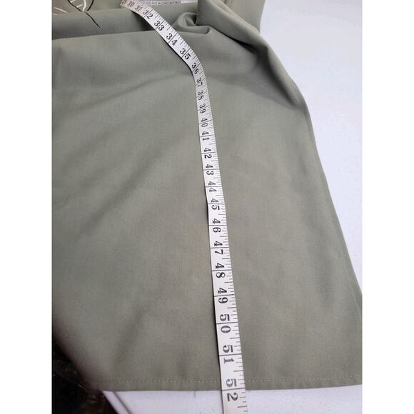 NWT VTG Maxi Dress Women's Sz 10 Leslie Belle Green Leaf Side Slit Sleeveless - Picture 8 of 11